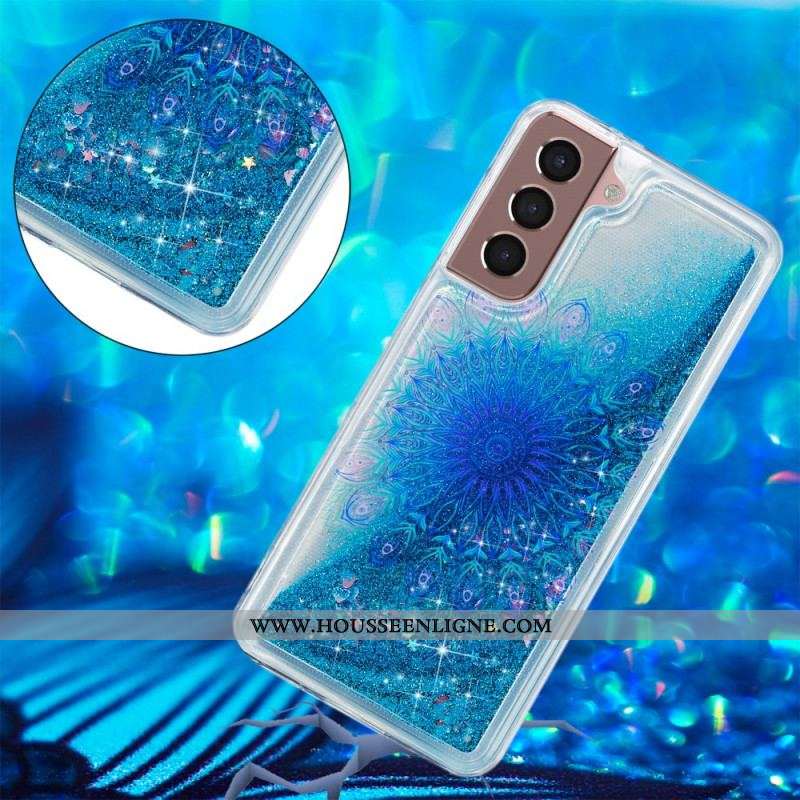 Coque Samsung Galaxy S22 5G Mandala Paillettes