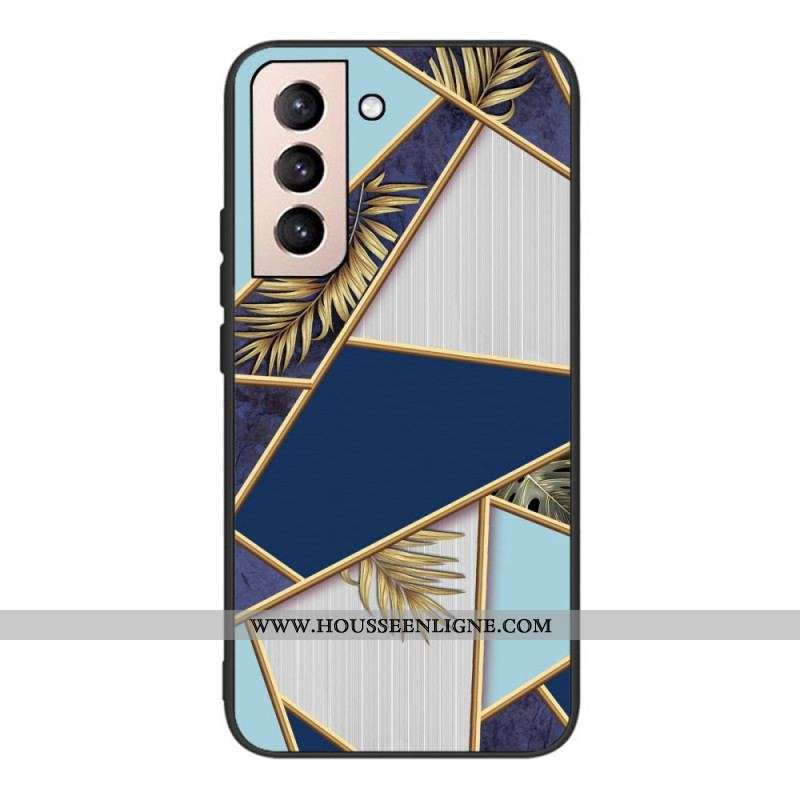 Coque Samsung Galaxy S22 5G Marbre Géométrique Décliné