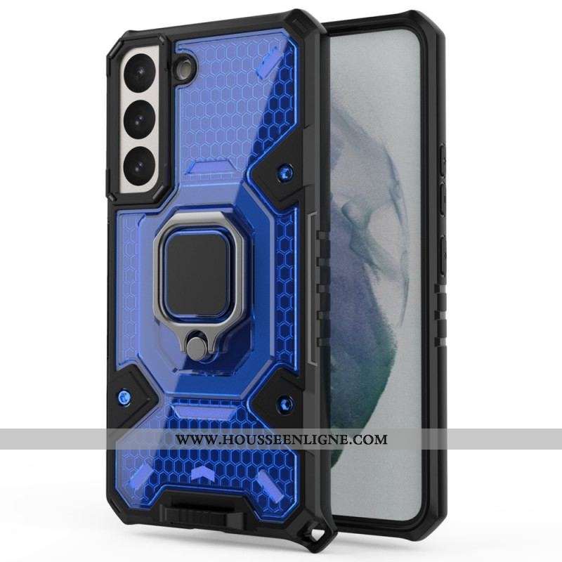 Coque Samsung Galaxy S22 5G Nid d'Abeille avec Anneau