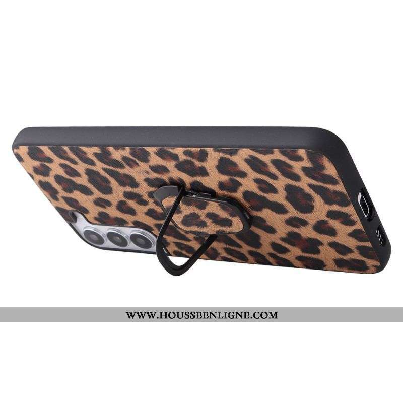 Coque Samsung Galaxy S22 5G Paillettes Anneau-Support