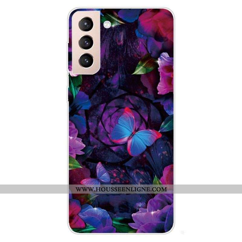 Coque Samsung Galaxy S22 5G Papillons Colorés