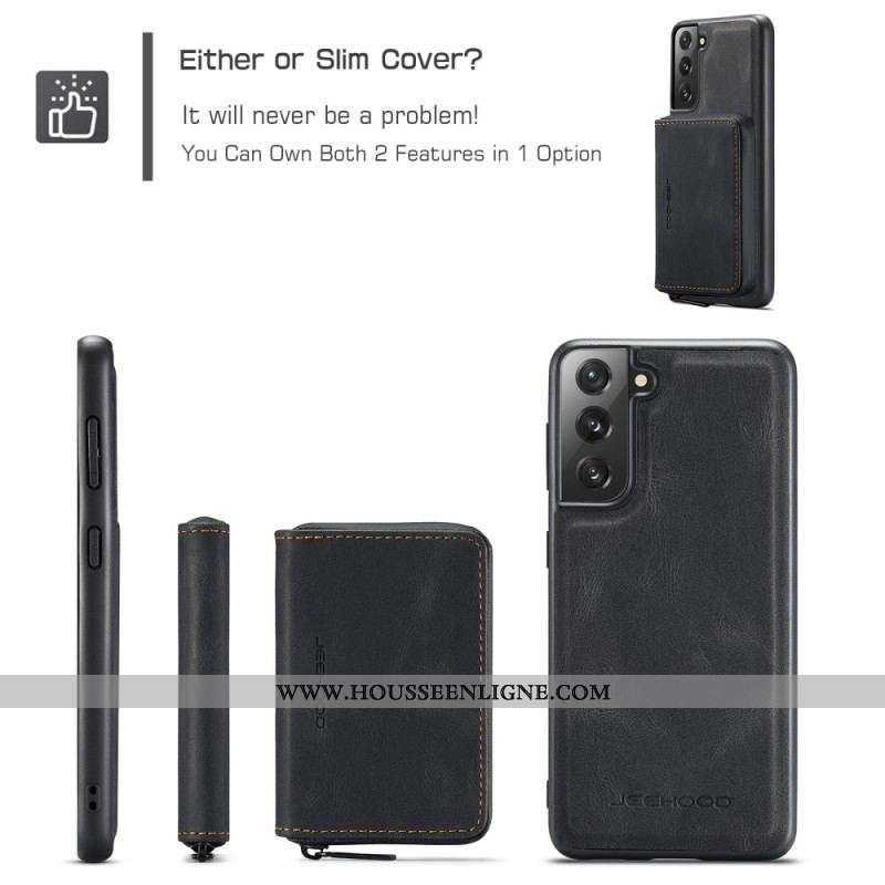 Coque Samsung Galaxy S22 5G Porte-Monnaie Détachable