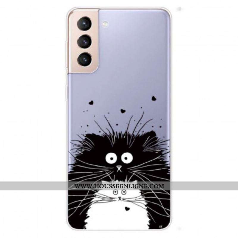 Coque Samsung Galaxy S22 5G Regarde les Chats