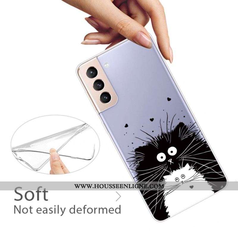 Coque Samsung Galaxy S22 5G Regarde les Chats