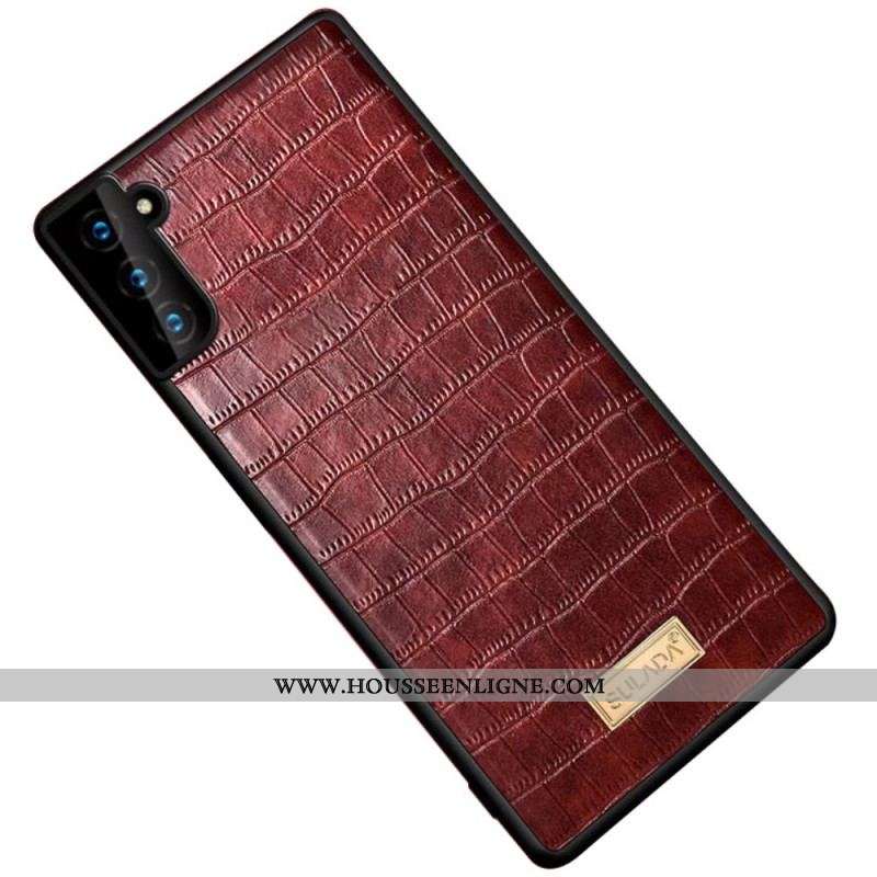 Coque Samsung Galaxy S22 5G SULADA Effet Peau Crocodile