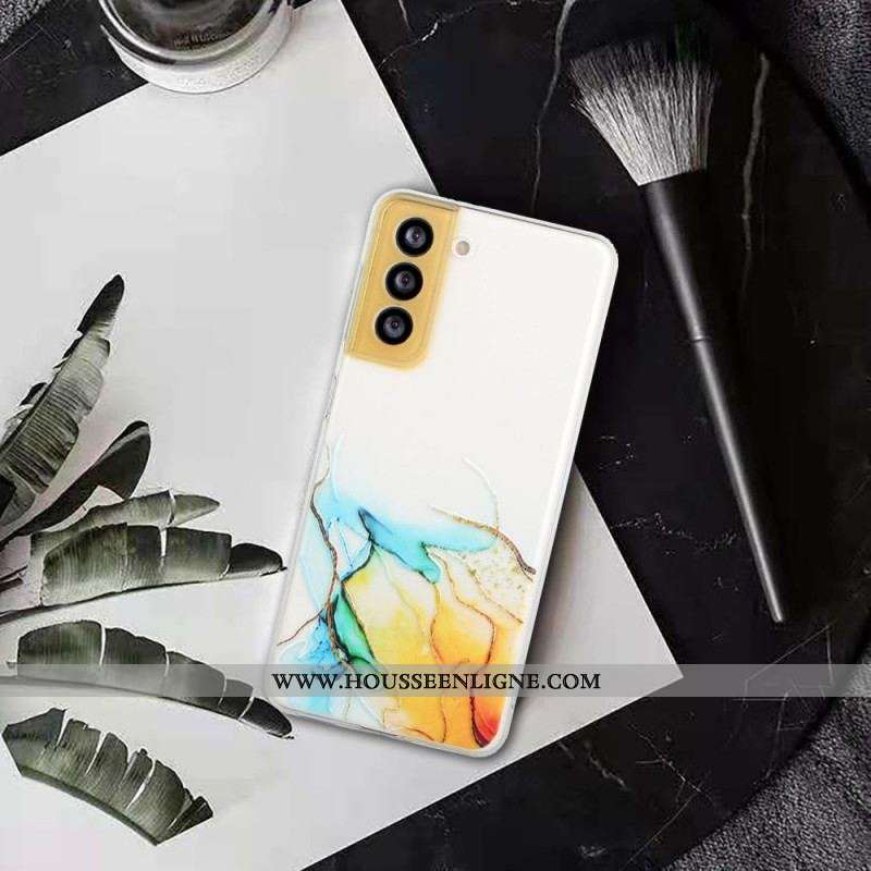 Coque Samsung Galaxy S22 5G Silicone Effet Marbré