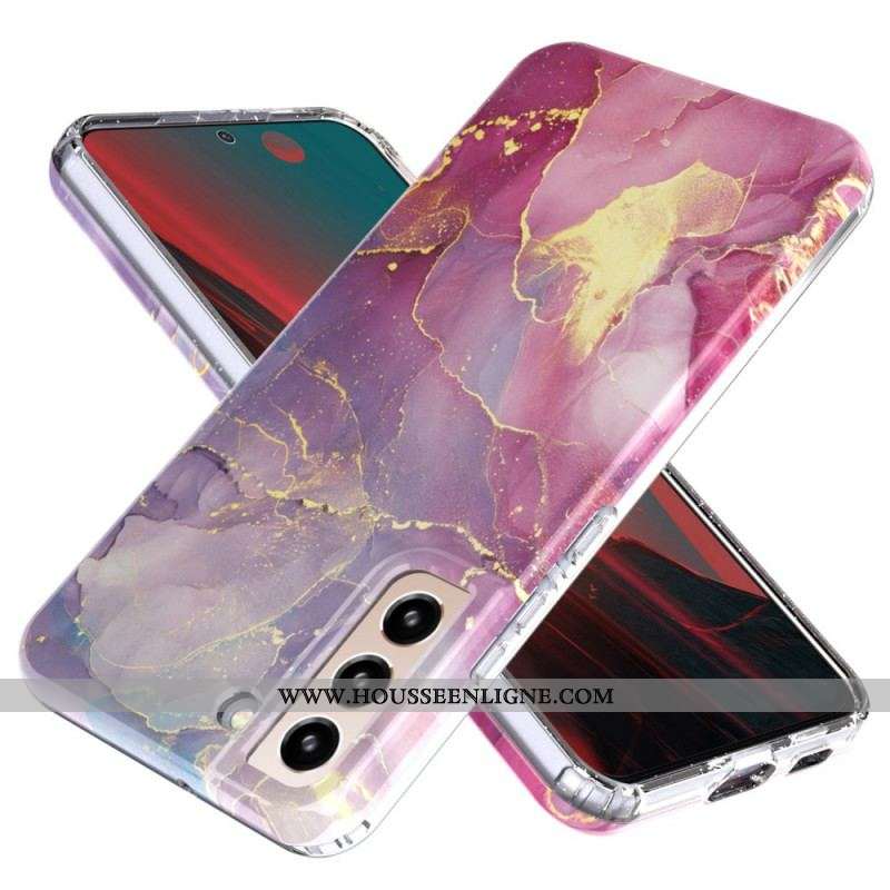 Coque Samsung Galaxy S22 5G Silicone Flexible Marbre