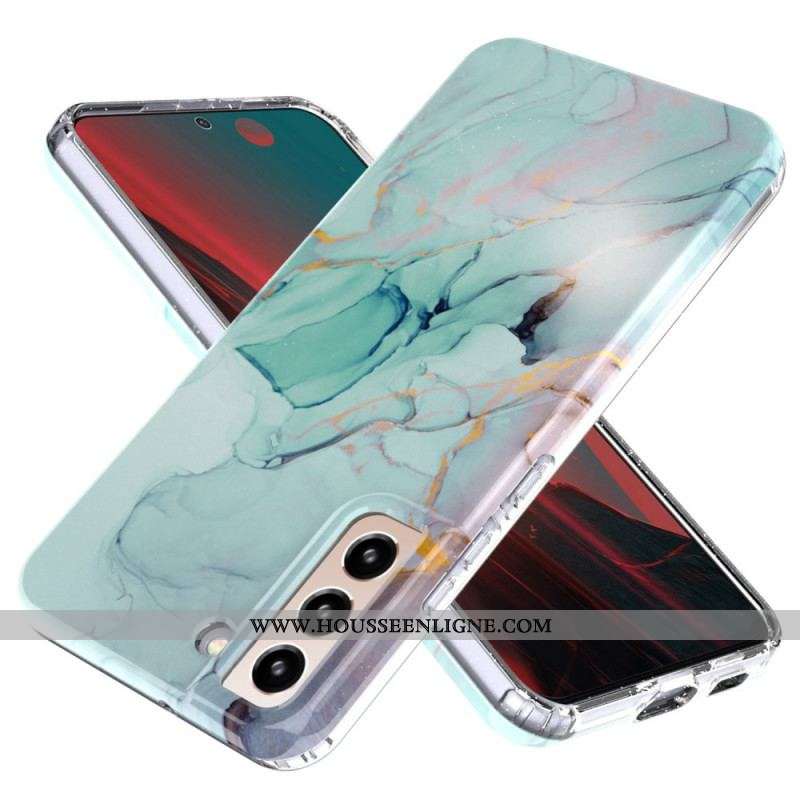 Coque Samsung Galaxy S22 5G Silicone Flexible Marbre