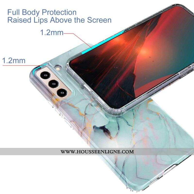 Coque Samsung Galaxy S22 5G Silicone Flexible Marbre