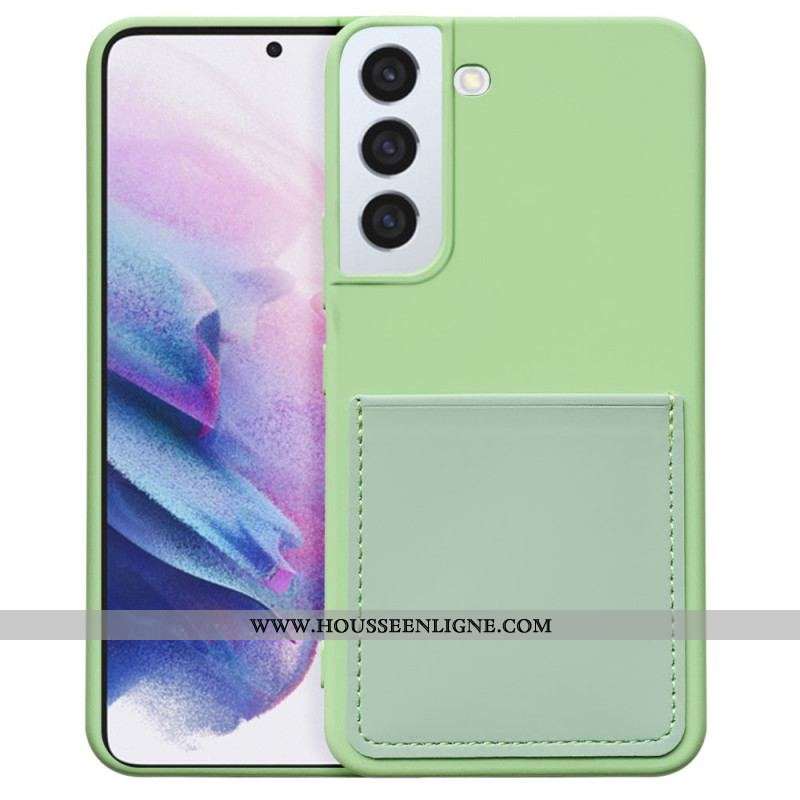 Coque Samsung Galaxy S22 5G Silicone Liquide Porte Carte