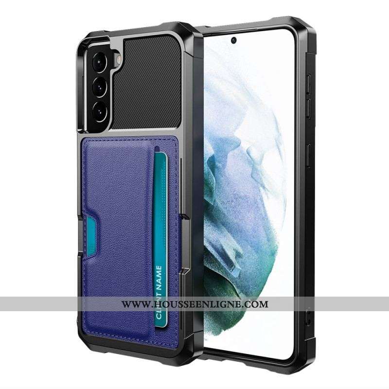Coque Samsung Galaxy S22 5G Simili Cuir Porte-Cartes