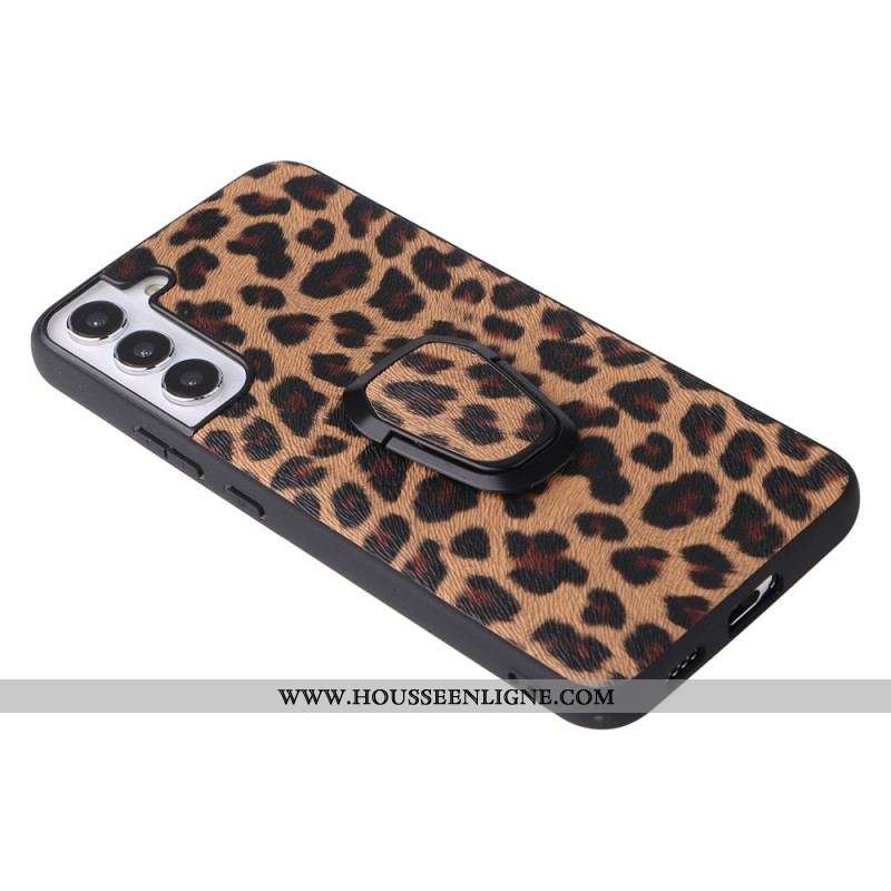 Coque Samsung Galaxy S22 5G Style Cuir Anneau-Support