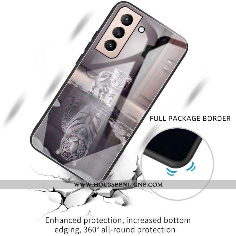 Coque Samsung Galaxy S22 5G Verre Trempé Ernest le Tigre