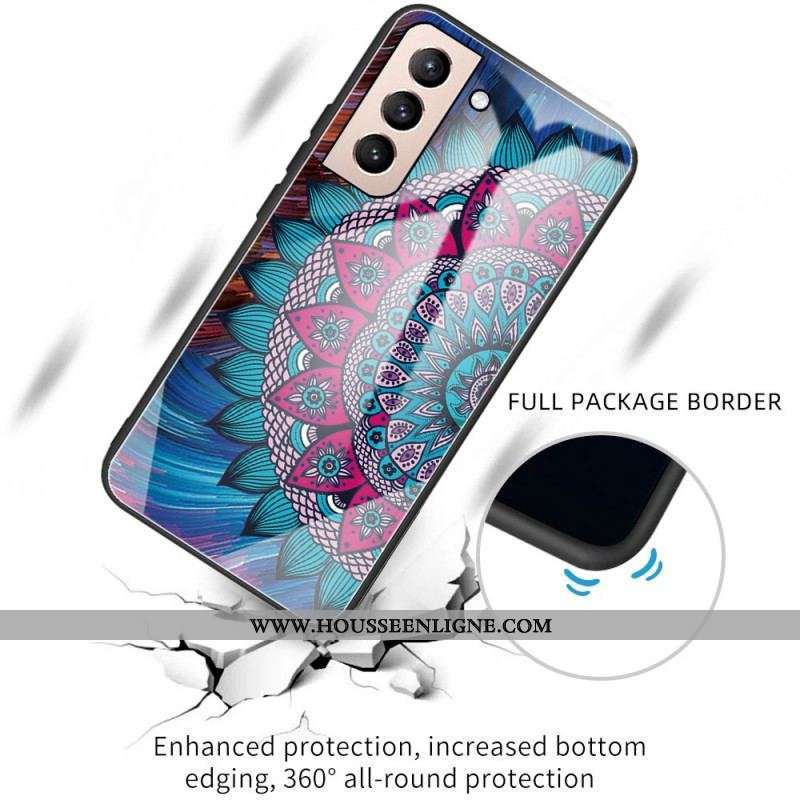 Coque Samsung Galaxy S22 5G Verre Trempé Mandala