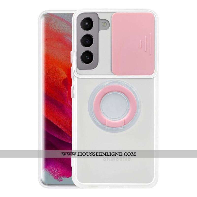 Coque Samsung Galaxy S22 Plus 5G Anneau-Support et Protège-Lentilles