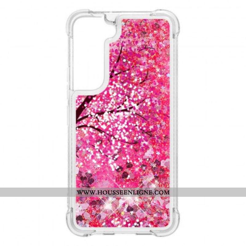 Coque Samsung Galaxy S22 Plus 5G Arbre Paillettes