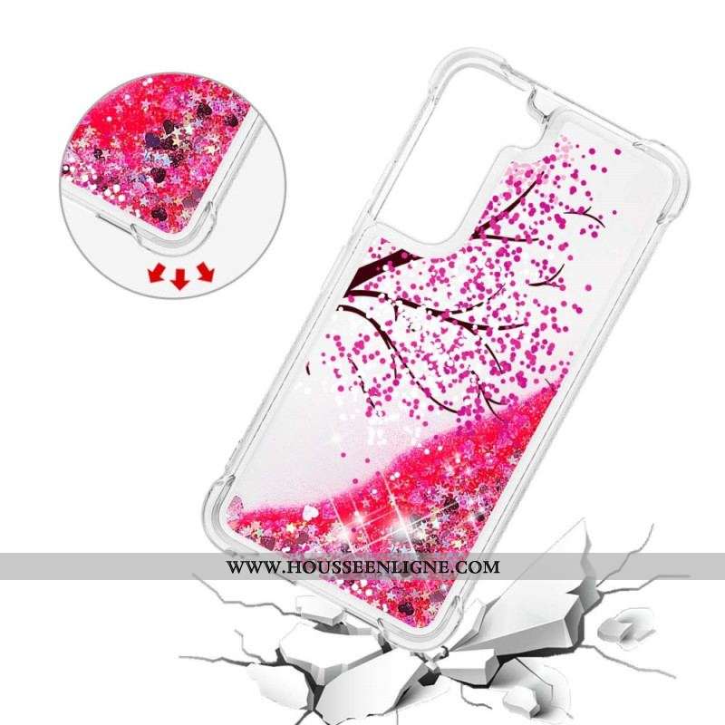 Coque Samsung Galaxy S22 Plus 5G Arbre Paillettes
