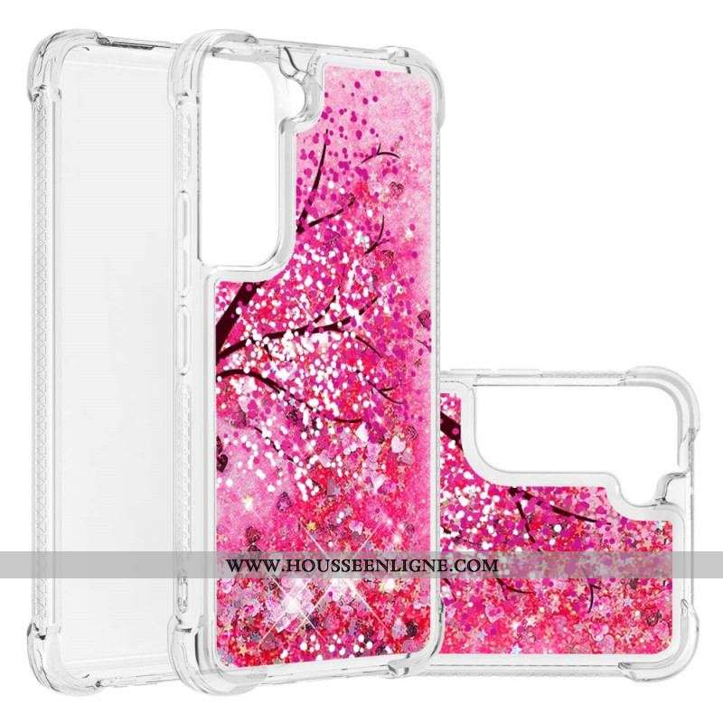 Coque Samsung Galaxy S22 Plus 5G Arbre Paillettes
