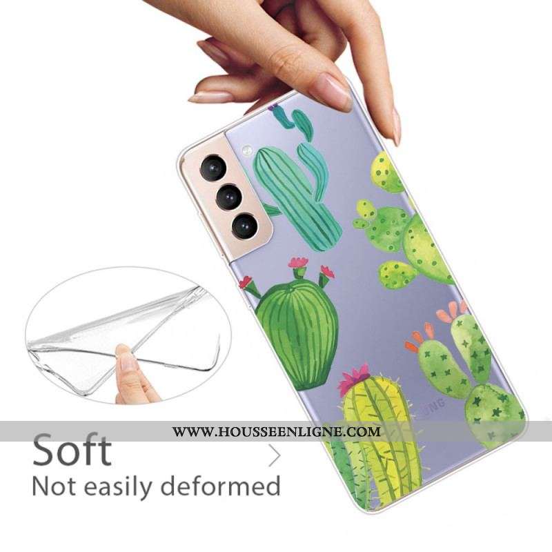 Coque Samsung Galaxy S22 Plus 5G Cactus Aquarelle