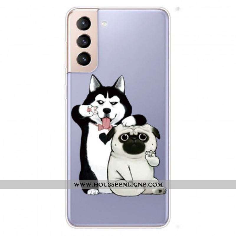 Coque Samsung Galaxy S22 Plus 5G Drôles de Chiens