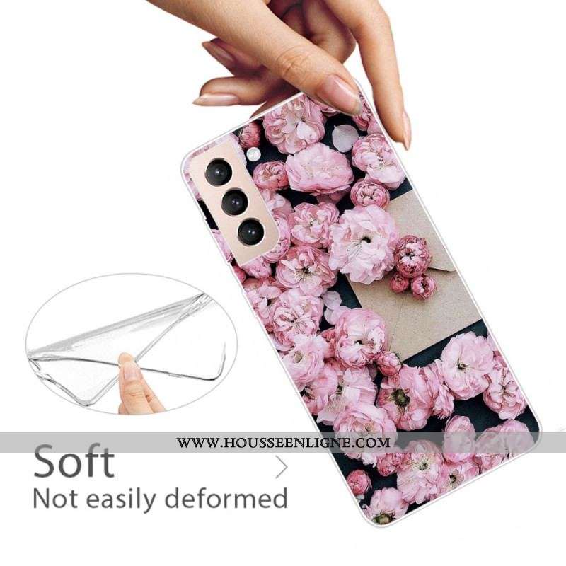 Coque Samsung Galaxy S22 Plus 5G Fleurs Roses