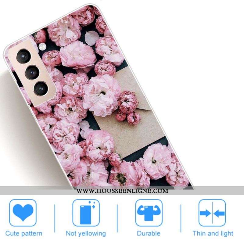 Coque Samsung Galaxy S22 Plus 5G Fleurs Roses