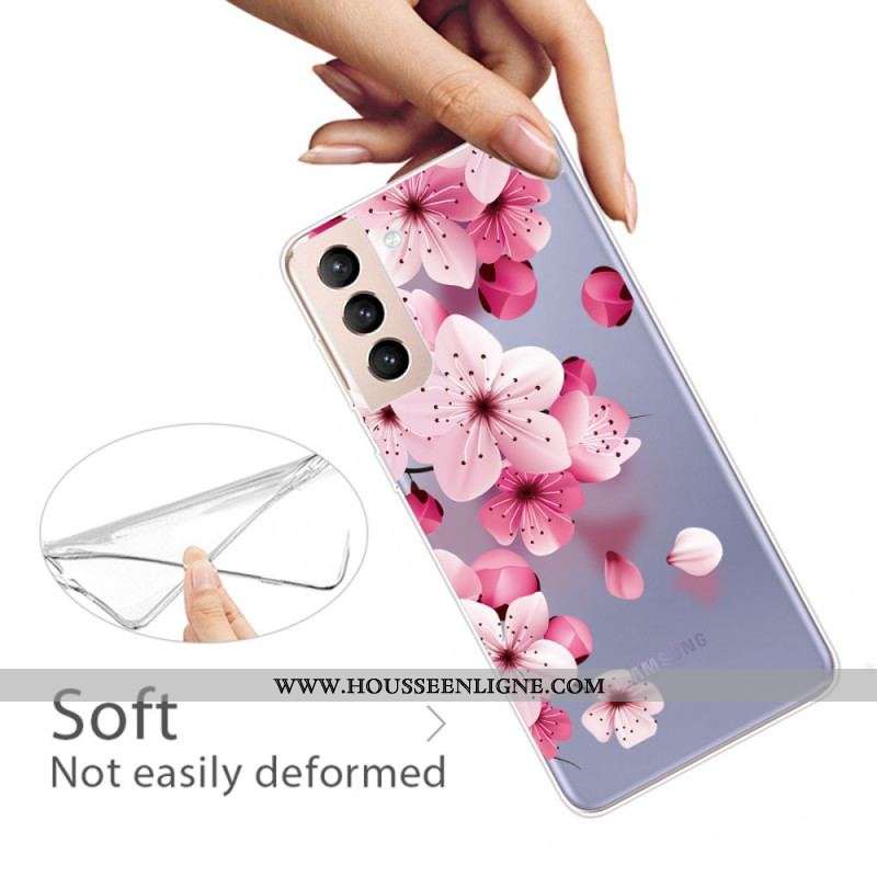 Coque Samsung Galaxy S22 Plus 5G Petites Fleurs Roses