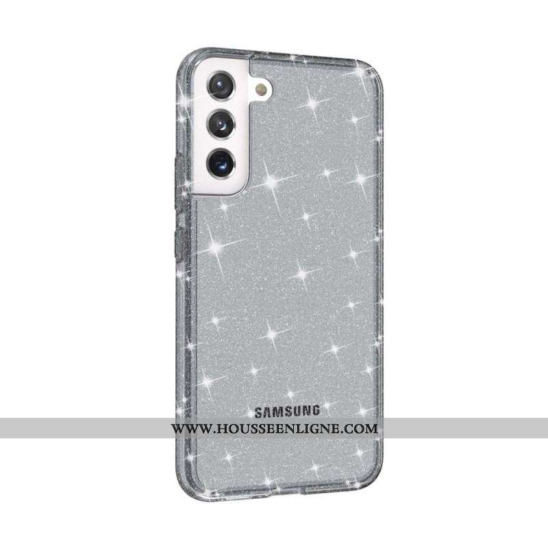 Coque Samsung Galaxy S22 Plus 5G Transparente Paillettes