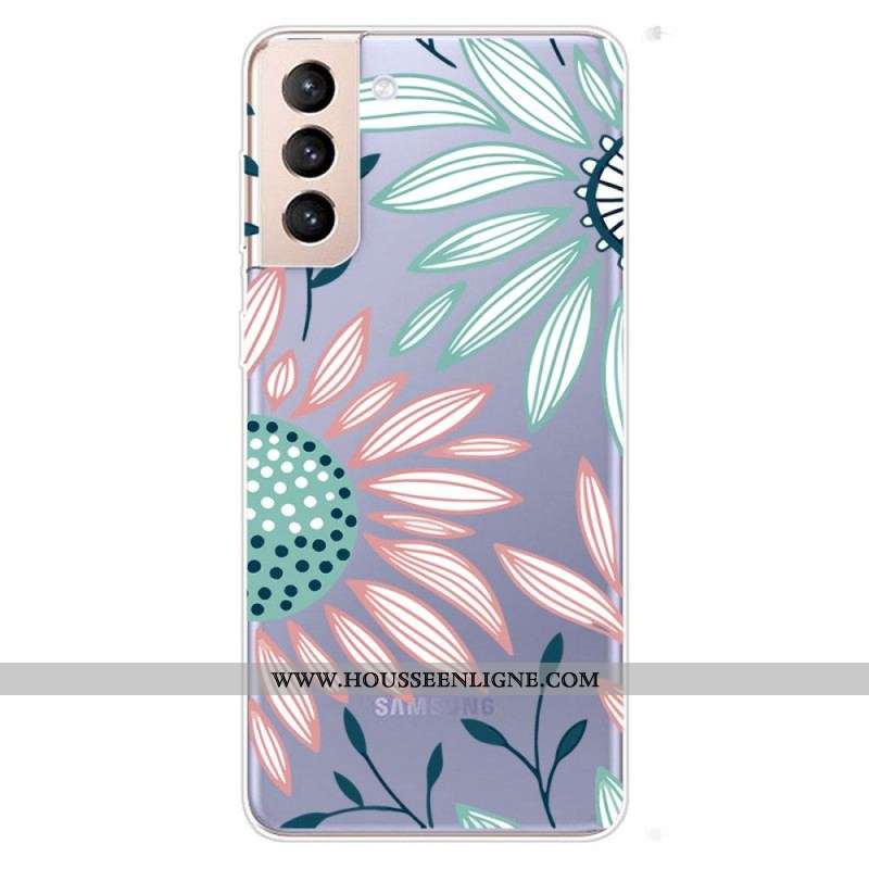 Coque Samsung Galaxy S22 Plus 5G Transparente Une Fleur