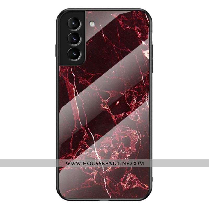 Coque Samsung Galaxy S22 Plus 5G Verre Trempé Marble Colors