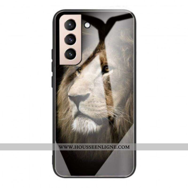 Coque Samsung Galaxy S22 Plus 5G Verre Trempé Tête de Lion