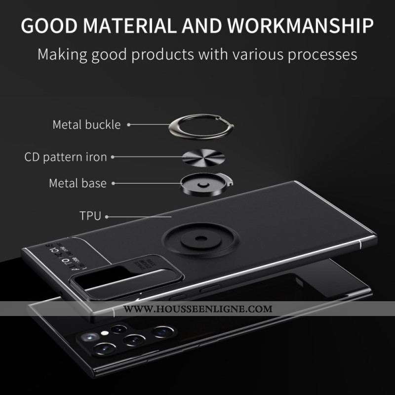 Coque Samsung Galaxy S22 Ultra 5G Anneau Rotatif