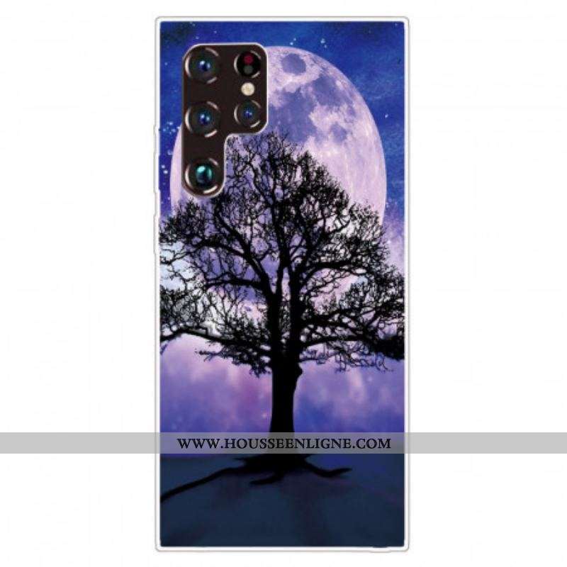 Coque Samsung Galaxy S22 Ultra 5G Arbre et Lune
