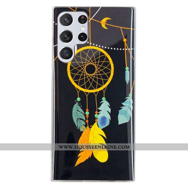 Coque Samsung Galaxy S22 Ultra 5G Attrape Rêves Unique Fluorescente
