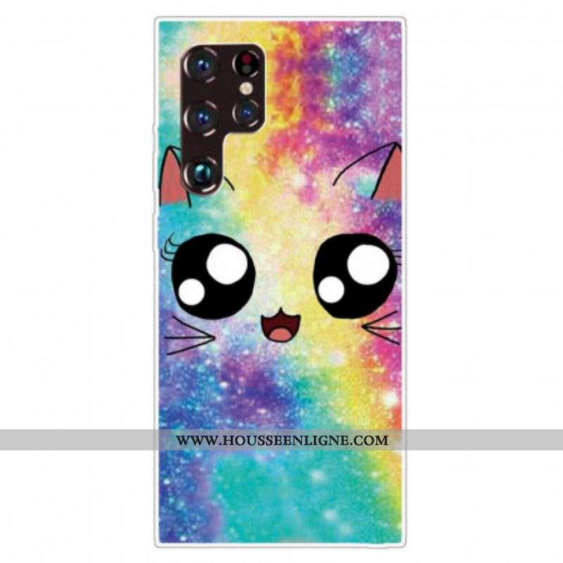 Coque Samsung Galaxy S22 Ultra 5G Chat Cartoon