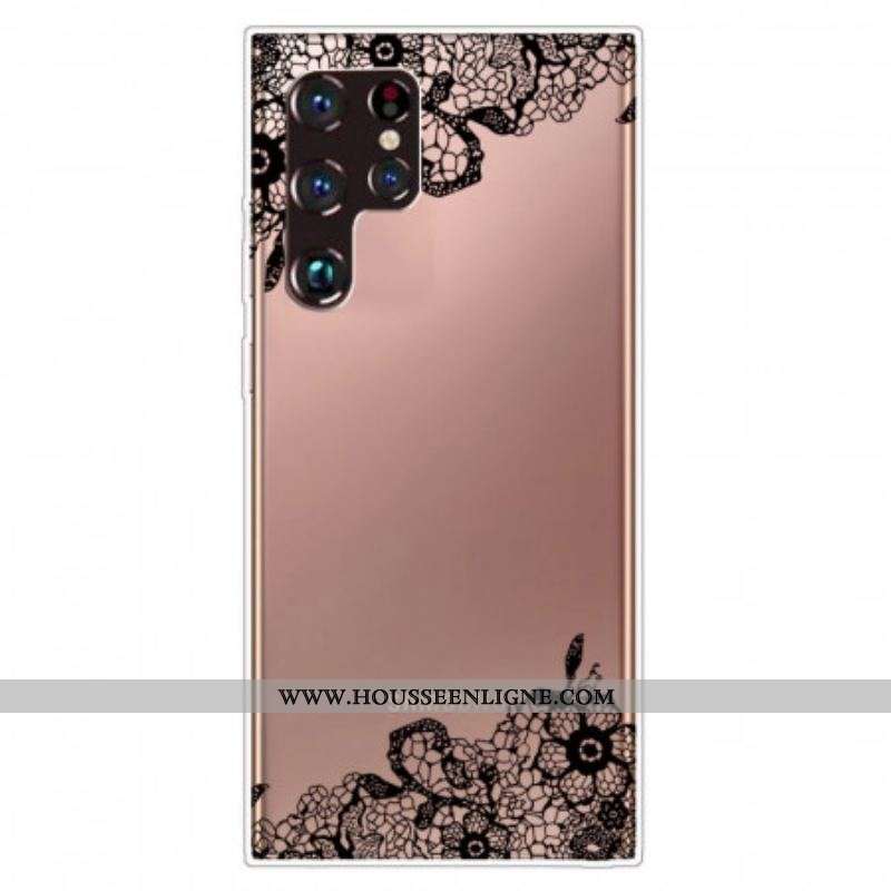 Coque Samsung Galaxy S22 Ultra 5G Dentelle Fine