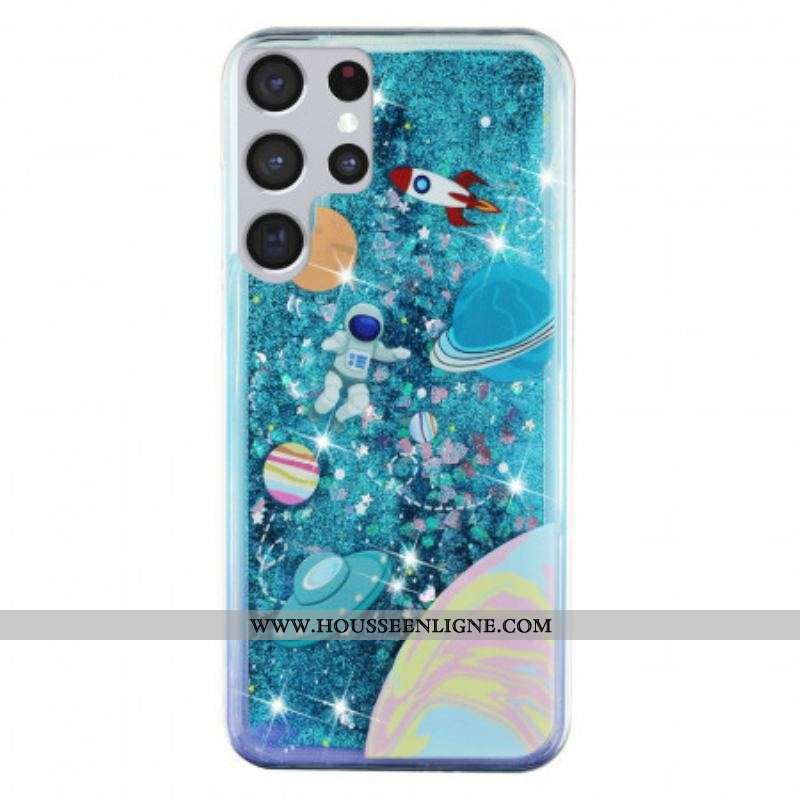 Coque Samsung Galaxy S22 Ultra 5G Espace Paillettes