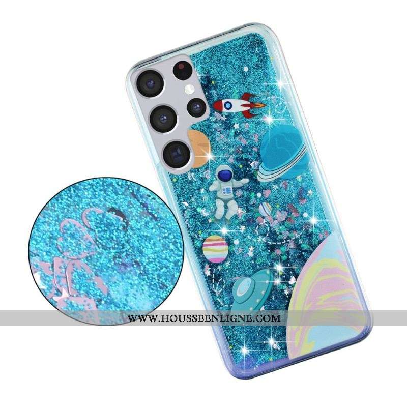 Coque Samsung Galaxy S22 Ultra 5G Espace Paillettes