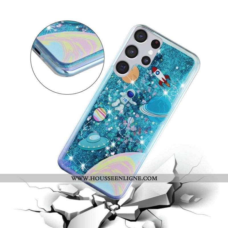 Coque Samsung Galaxy S22 Ultra 5G Espace Paillettes