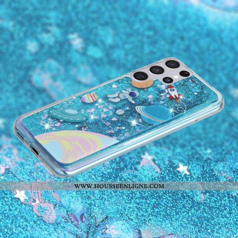 Coque Samsung Galaxy S22 Ultra 5G Espace Paillettes