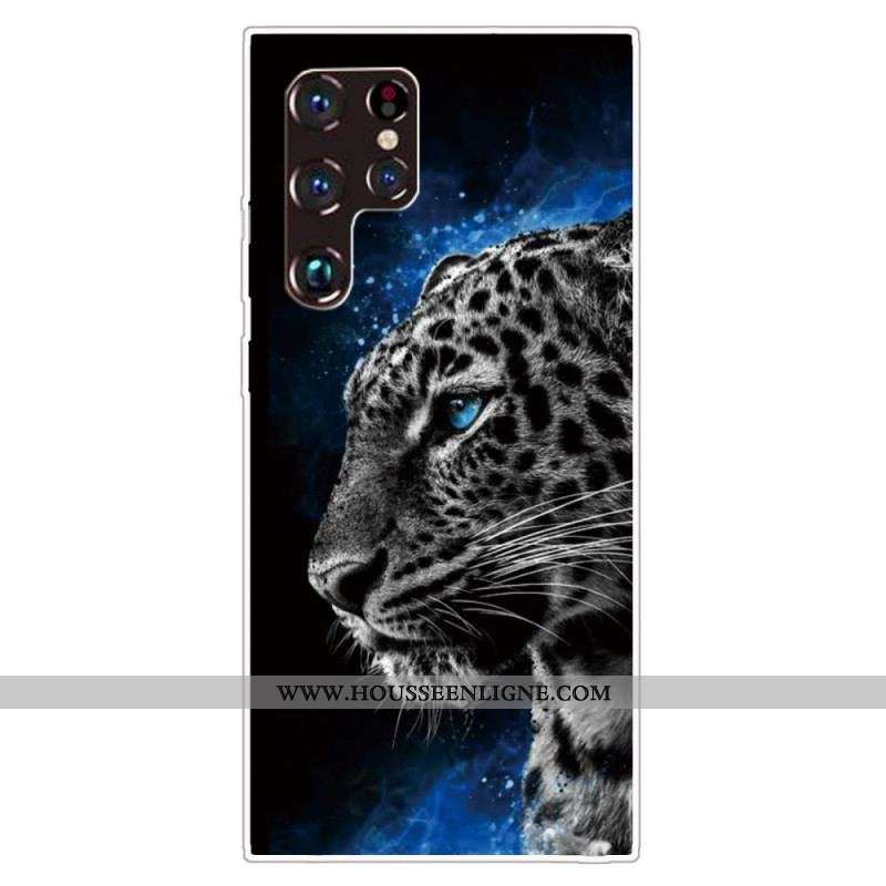 Coque Samsung Galaxy S22 Ultra 5G Face de Tigre