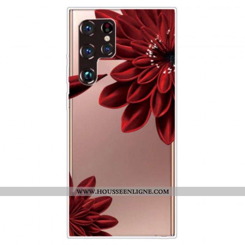 Coque Samsung Galaxy S22 Ultra 5G Fleurs Sauvages