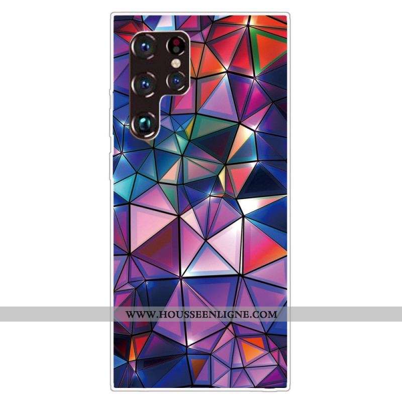 Coque Samsung Galaxy S22 Ultra 5G Flexible Géométrie