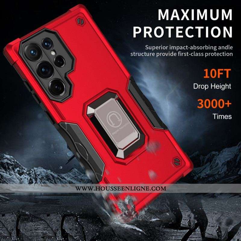 Coque Samsung Galaxy S22 Ultra 5G Hybride Antidérapante avec Anneau