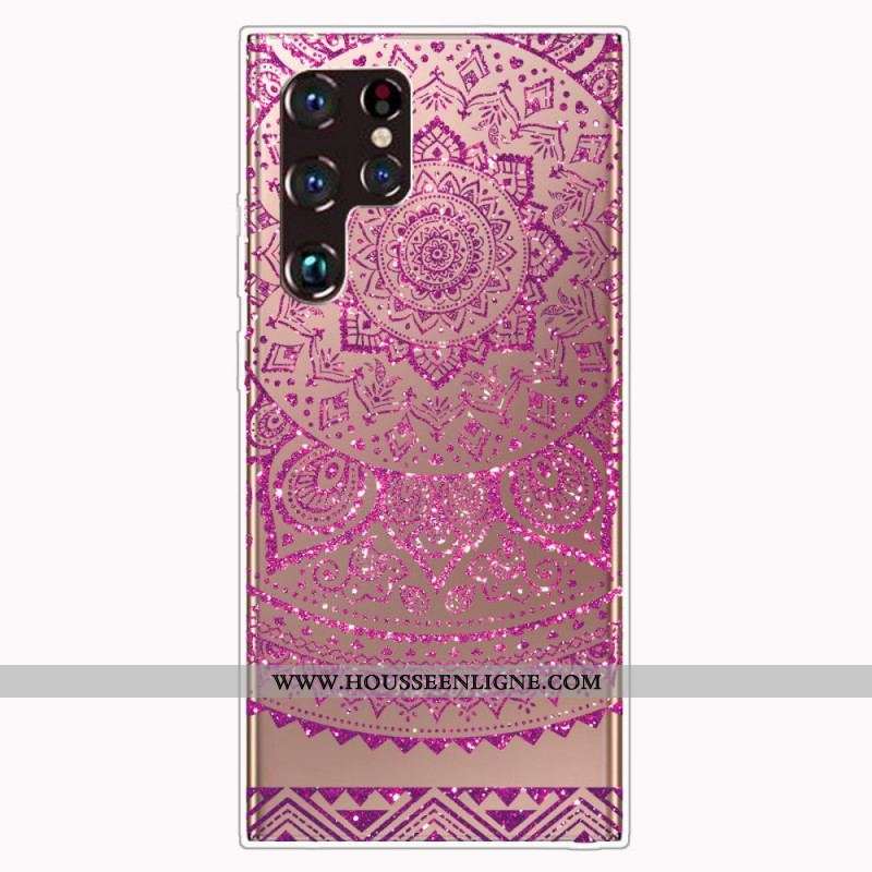 Coque Samsung Galaxy S22 Ultra 5G Mandala Design