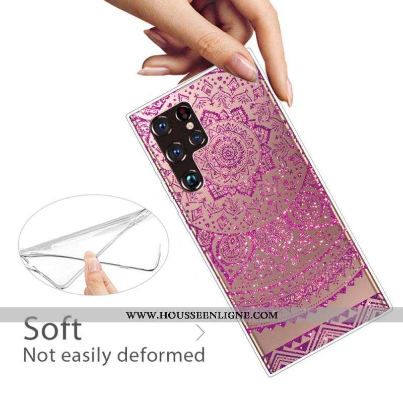 Coque Samsung Galaxy S22 Ultra 5G Mandala Design