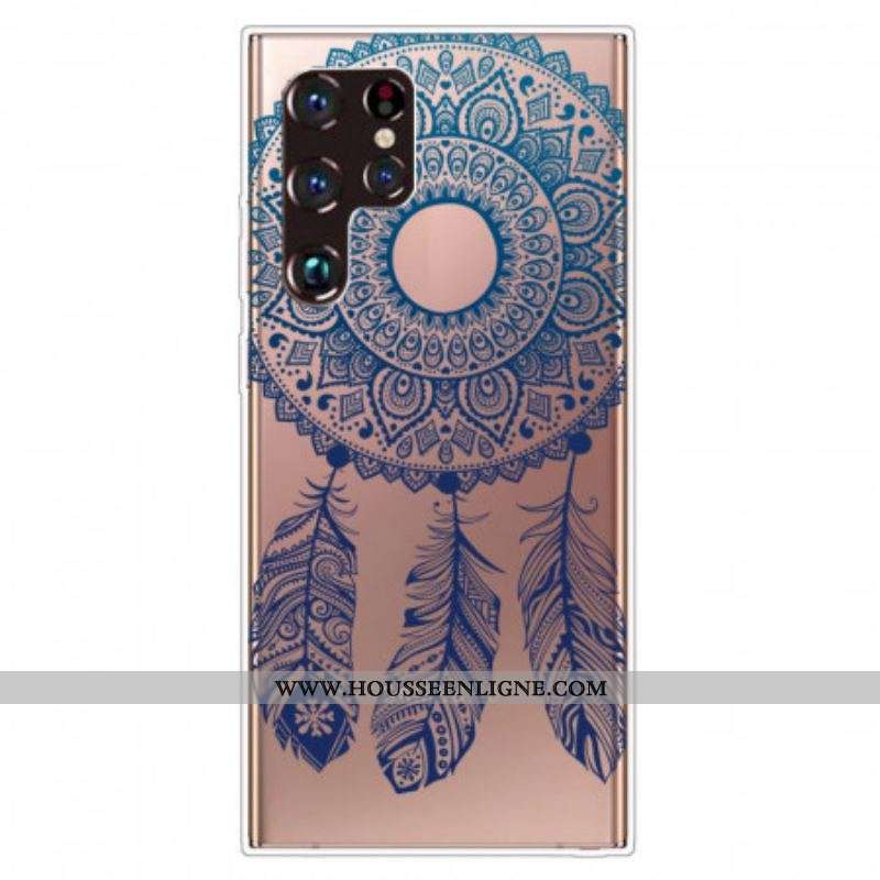 Coque Samsung Galaxy S22 Ultra 5G Mandala Floral Unique