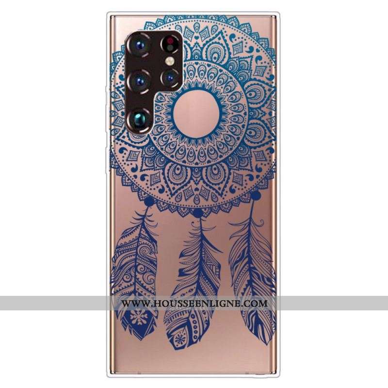 Coque Samsung Galaxy S22 Ultra 5G Mandala Floral Unique