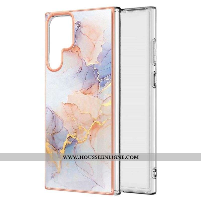 Coque Samsung Galaxy S22 Ultra 5G Marbre Sophistiqué