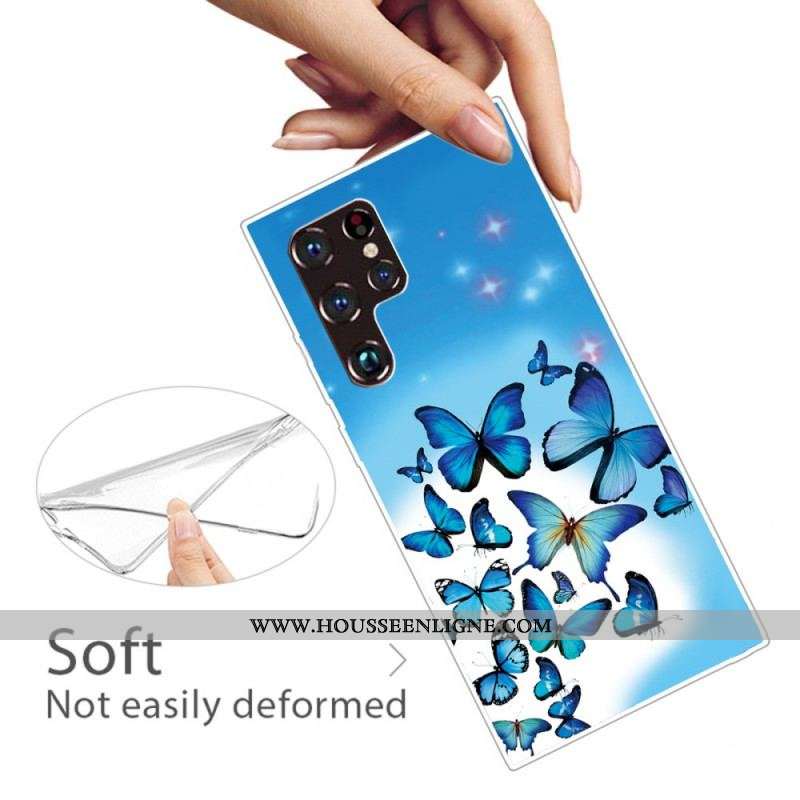 Coque Samsung Galaxy S22 Ultra 5G Papillons Papillons 2